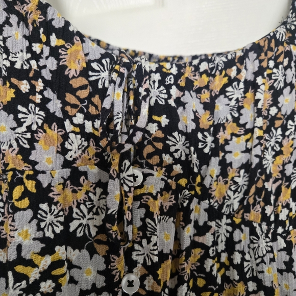 Floral Black and White Dress - Picture 3 of 6